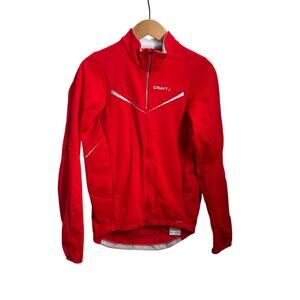 Craft Performance Orange Bike Outdoor Reflective Jacket Cycling Men's Size Small